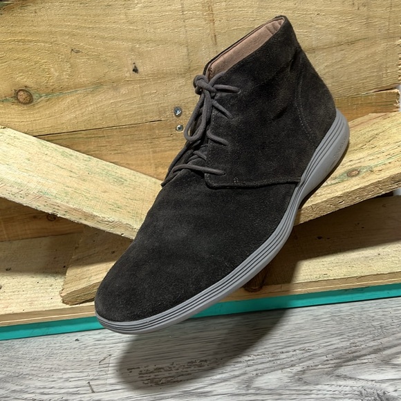 Cole Haan Grand Tour Men’s Size 13 M Gray Suede Chukka Ankle Boots C26184 - Picture 2 of 9